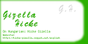 gizella hicke business card